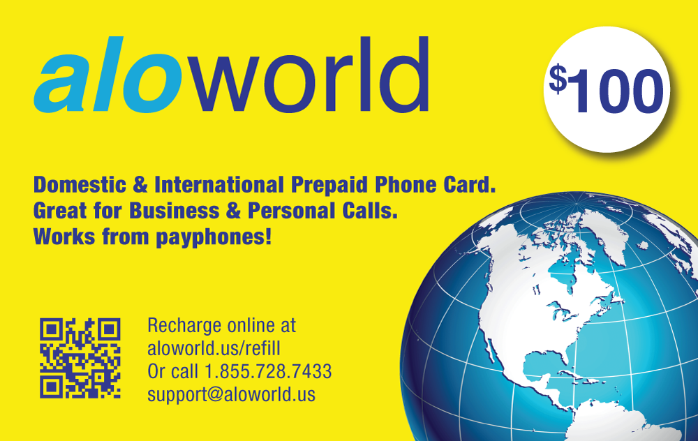 AloWorld Calling Card 100