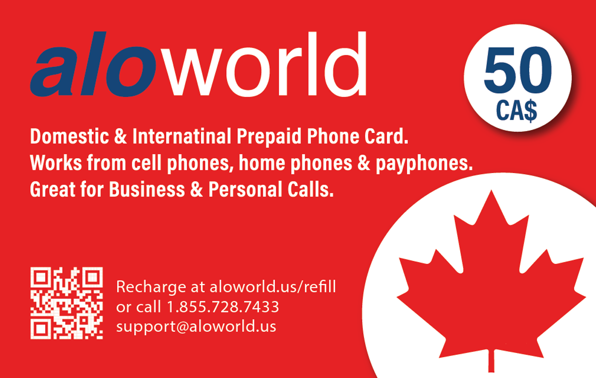 AloWorld Calling Card CA 50