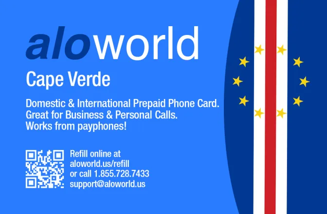 Call Cape Verde from United States or Canada cheap and easy with a calling card.